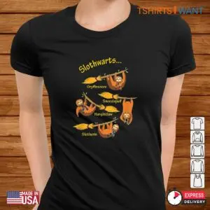 Harry Potter Halloween Shirt: Cute Slothwarts Potter Halloween Men's Tee 6 Harry Potter Halloween Shirt Slothwarts Magical Tee 3 1.jpg