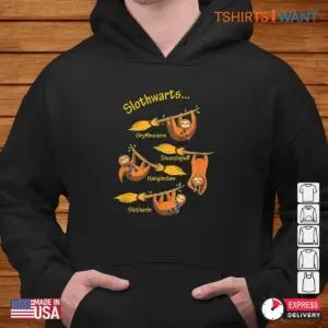 Harry Potter Halloween Shirt: Cute Slothwarts Potter Halloween Men's Tee 7 Harry Potter Halloween Shirt Slothwarts Magical Tee 4 1.jpg