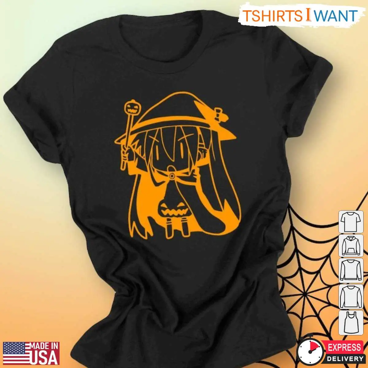 Hatsune Miku Halloween Orange Witch T-Shirt 1 Hatsune Miku Halloween Orange Witch T Shirt 1 1.jpg