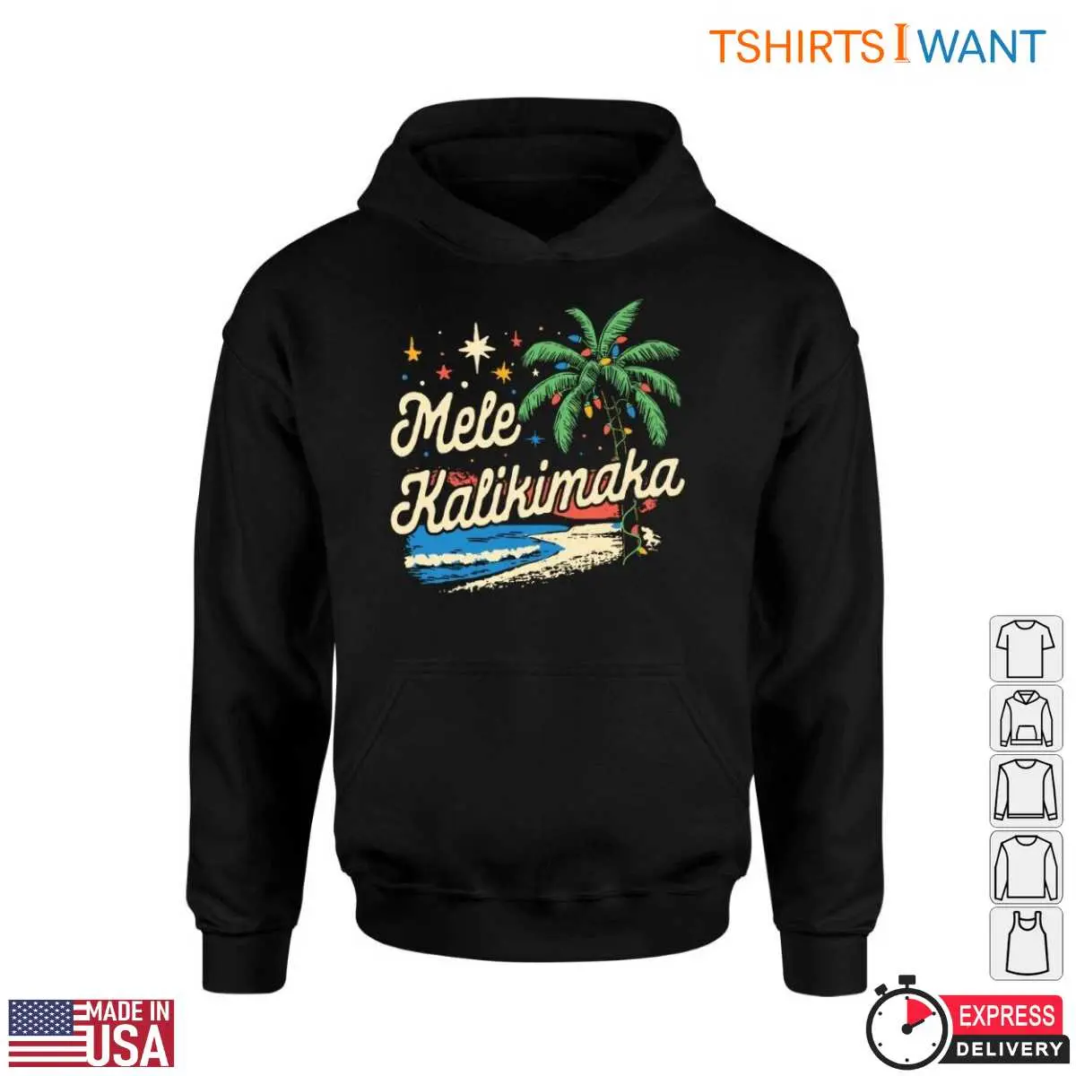 Mele Kalikimaka Christmas T-Shirt – Festive Hawaiian Holiday Tee 11 Mele Kalikimaka Christmas T-Shirt Style View