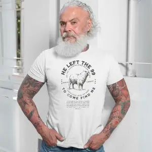 He Left the 99 to Come Find Me – Christian Faith Lost Sheep Graphic T-shirt 13 He Left the 99 to Come Find Me E28093 Christian Faith Lost Sheep Graphic T shirt 7.jpg