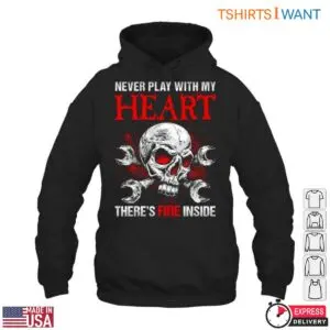 Heart Of Fire Skull Biomechanical Art T-Shirt 8 Heart Of Fire Skull Biomechanical Art T Shirt 3 1.jpg
