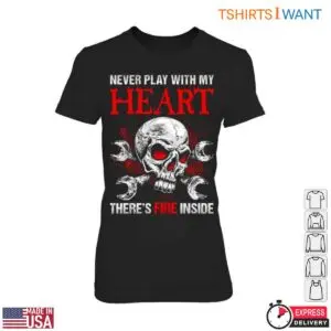 Heart Of Fire Skull Biomechanical Art T-Shirt 10 Heart Of Fire Skull Biomechanical Art T Shirt 5 1.jpg