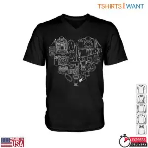 Heart Shape Photography T-Shirt - Camera Gear Graphic Design for Photographers 7 Heart Shape Photography T Shirt Camera Gear 2 1.jpg