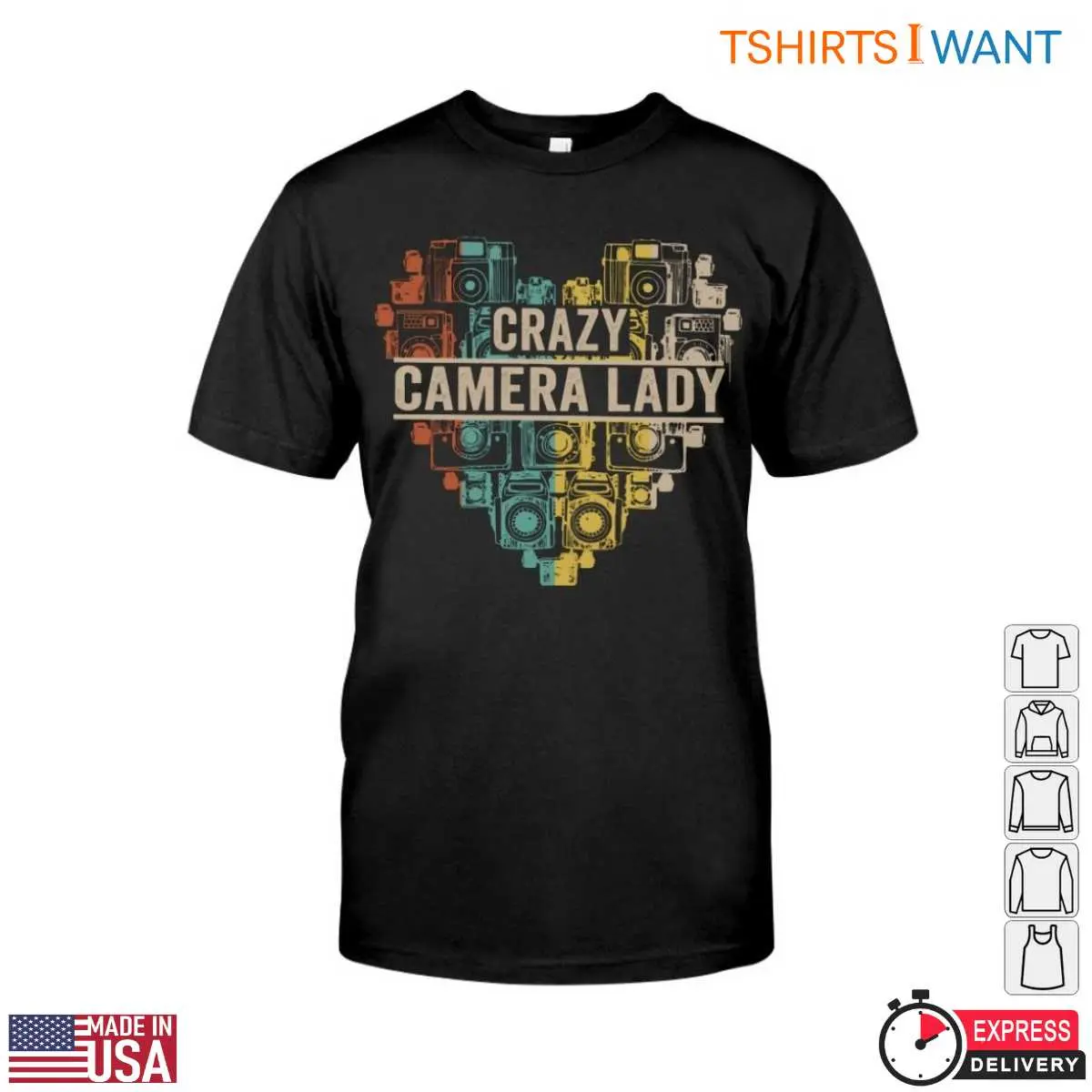 Heart Shaped Camera T Shirt Crazy Camera Lady 1 1.jpg