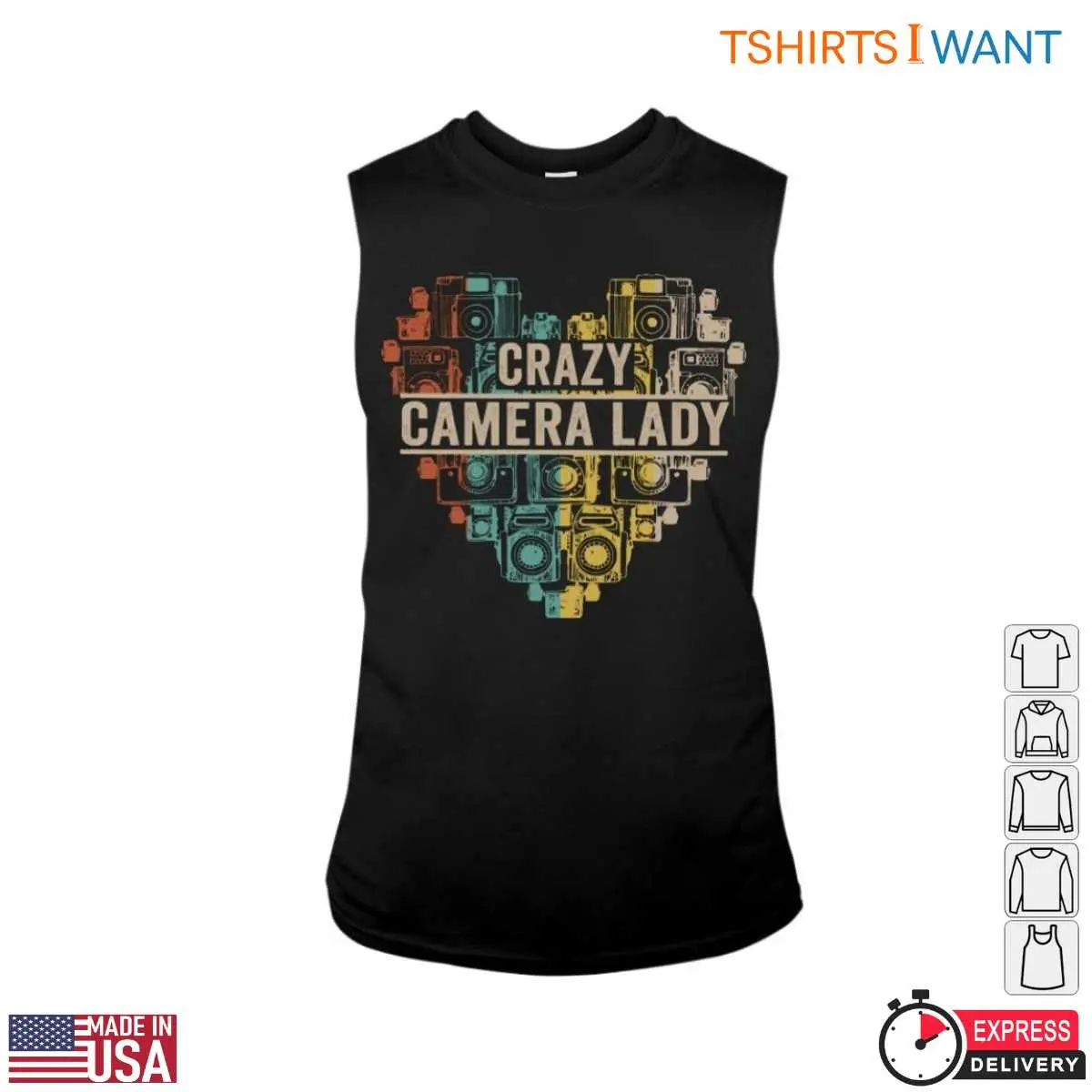 Heart Shaped Camera T Shirt Crazy Camera Lady 4 1.jpg