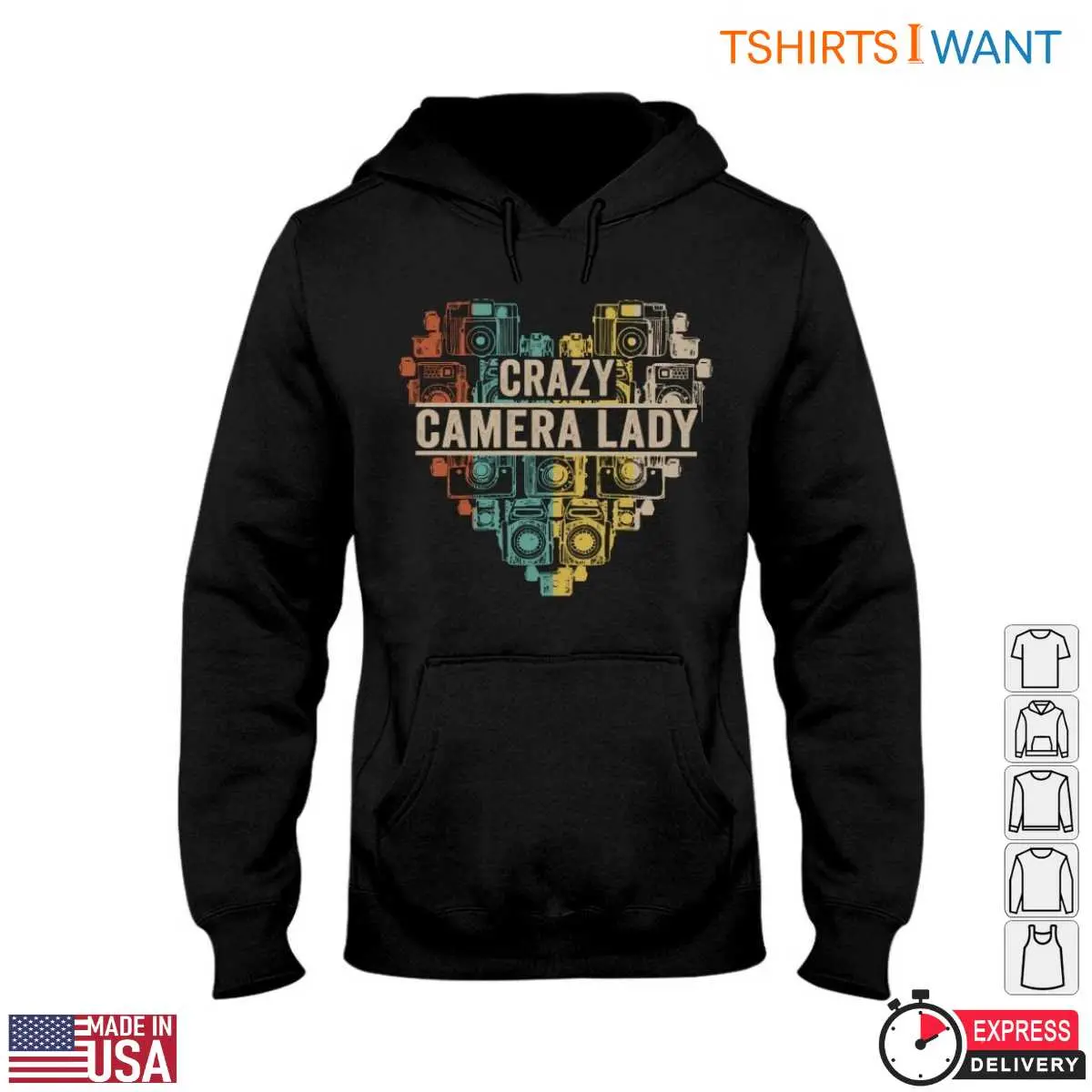 Heart Shaped Camera T Shirt Crazy Camera Lady 5 1.jpg