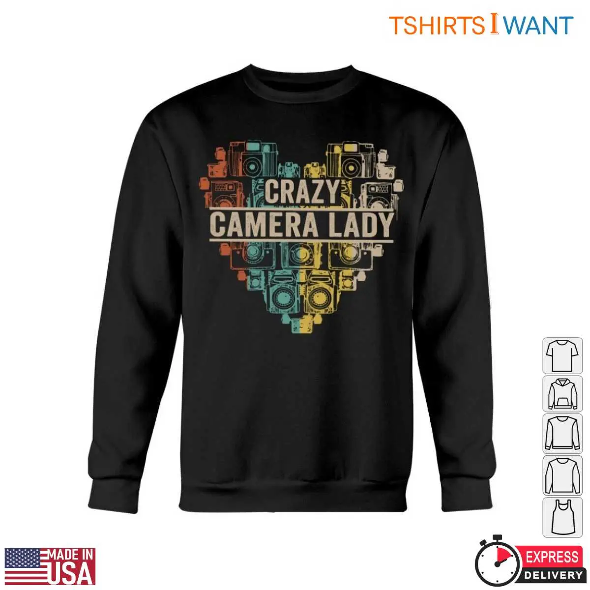 Heart Shaped Camera T Shirt Crazy Camera Lady 6 1.jpg