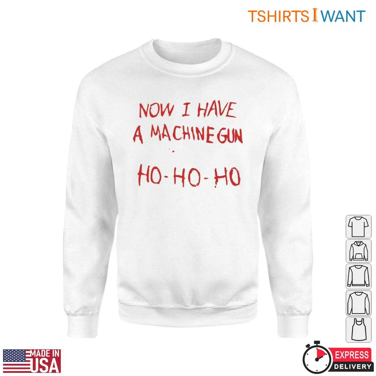 Ho Ho Ho Christmas T-Shirt - Now I Have a Machine Gun 2 Ho Ho Ho Christmas T Shirt E28093 Now I Have a Machine Gun 2.jpg