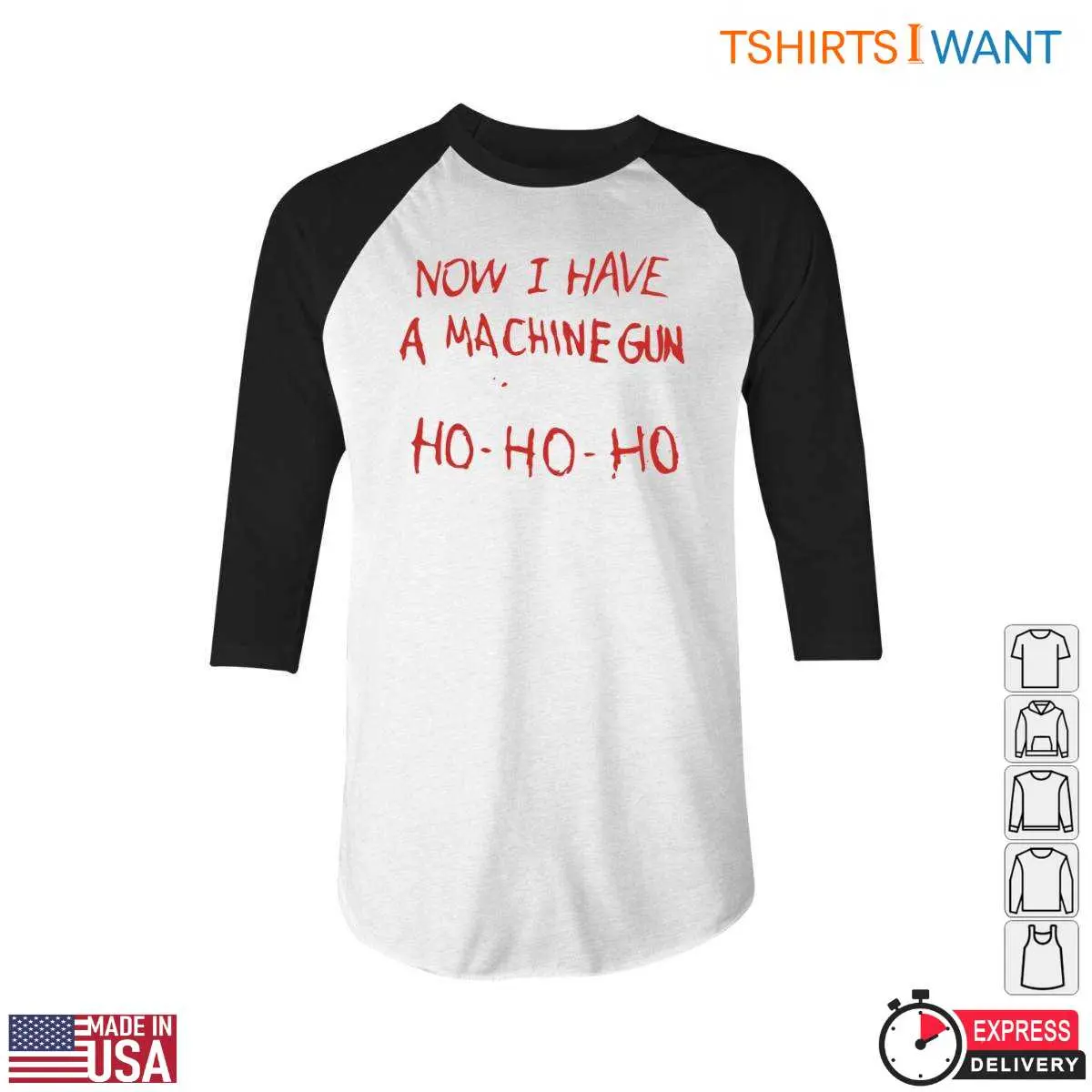 Ho Ho Ho Christmas T-Shirt - Now I Have a Machine Gun 4 Ho Ho Ho Christmas T Shirt E28093 Now I Have a Machine Gun 4.jpg