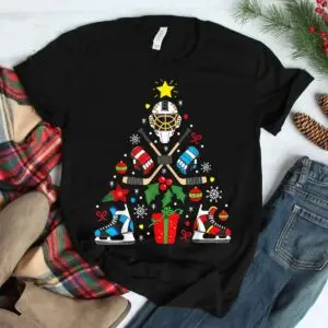 Hockey Christmas Ornament Tree Funny Shirt - Ice Hockey Holiday Design 7 Hockey Christmas Ornament Funny Sports Shirt 3 1.jpg