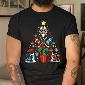 Hockey Christmas Ornament Tree Funny Shirt - Ice Hockey Holiday Design 8 Hockey Christmas Ornament Funny Sports Shirt 4 1.jpg