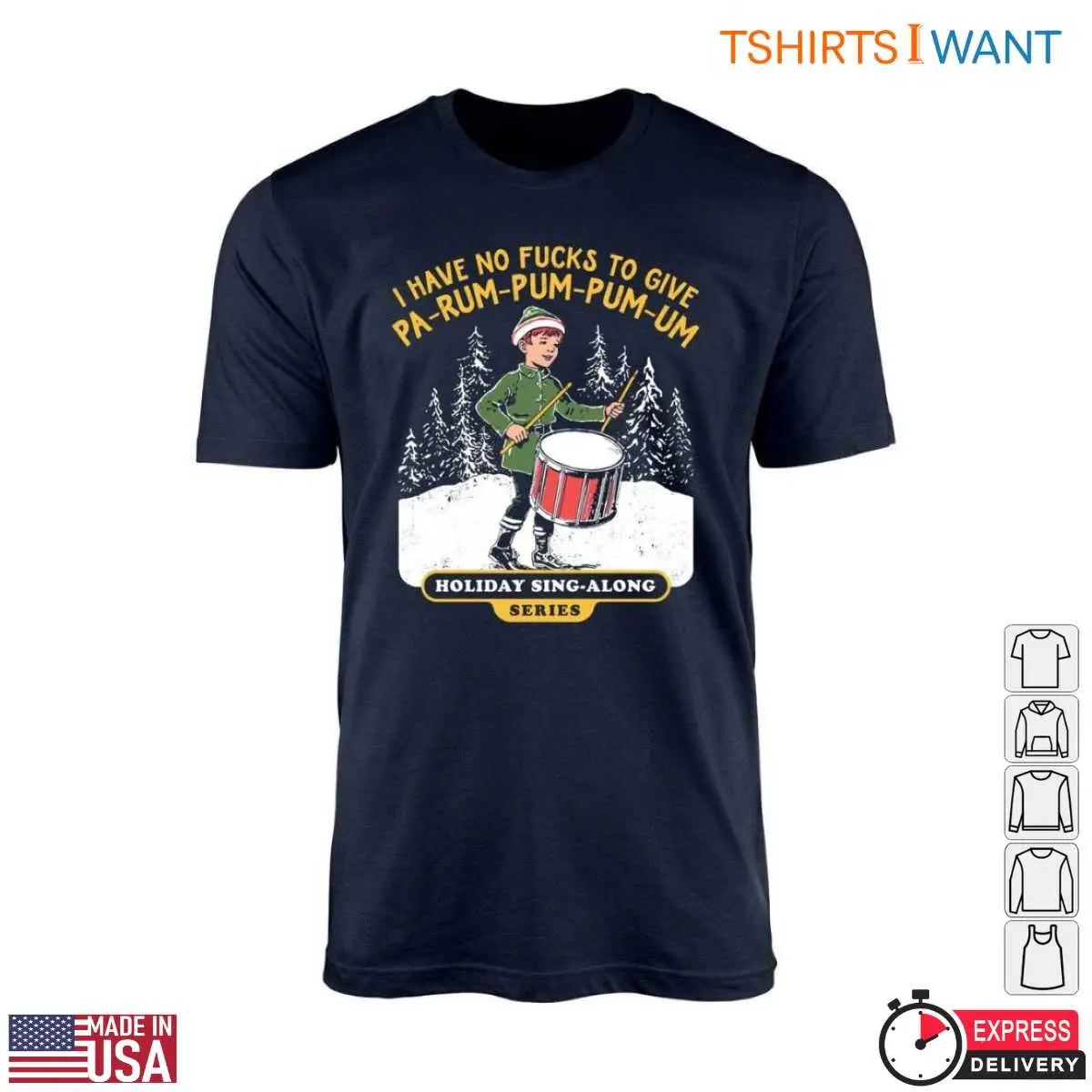 Holiday Sing Along T Shirt I Have No Fucks to Give 1 1.jpg