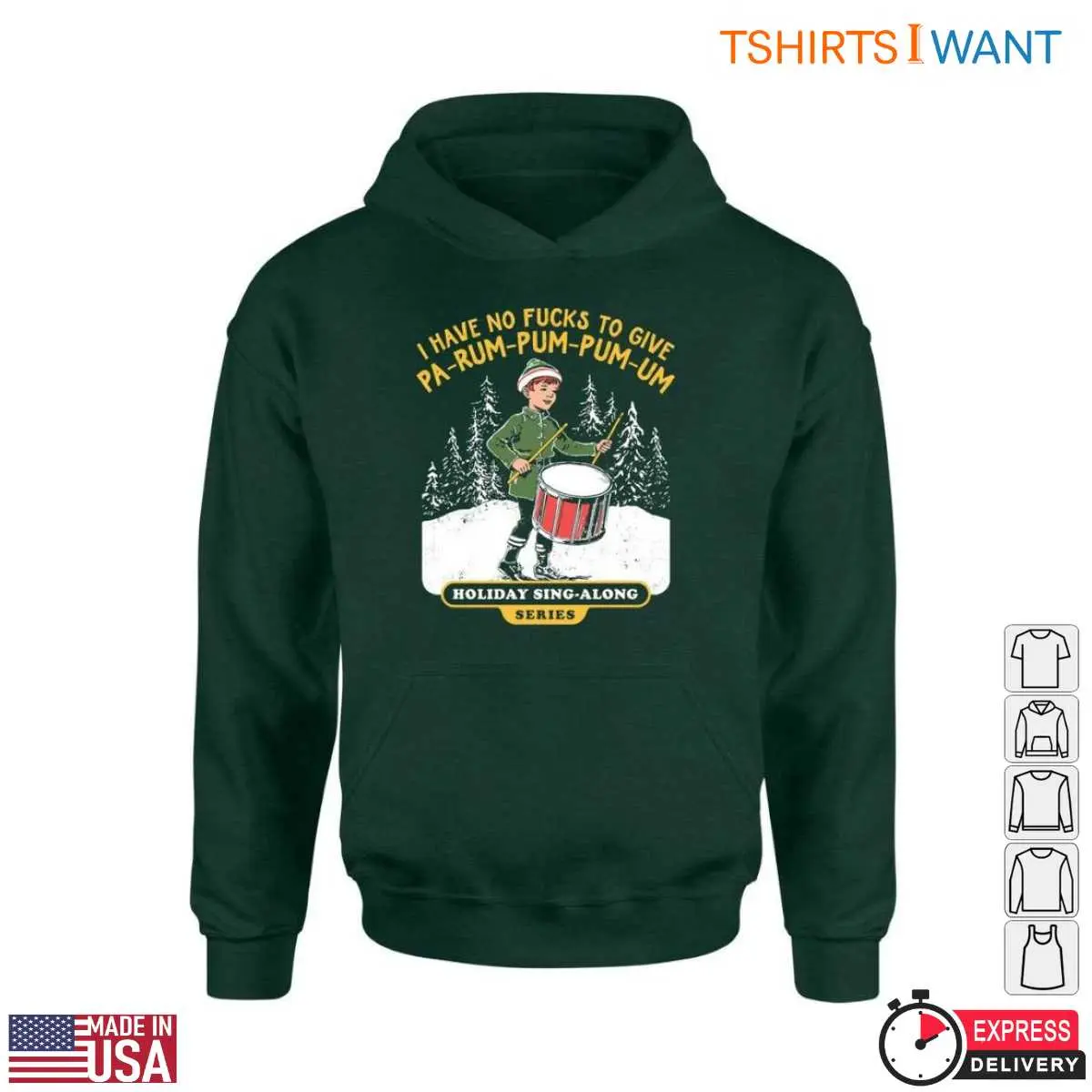 Holiday Sing Along T Shirt I Have No Fucks to Give 4 1.jpg