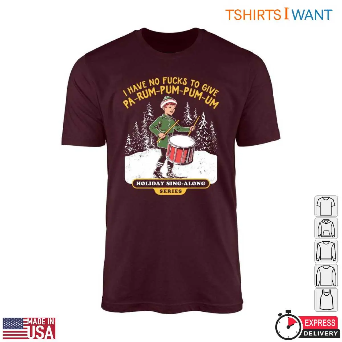 Holiday Sing Along T Shirt I Have No Fucks to Give 5 1.jpg