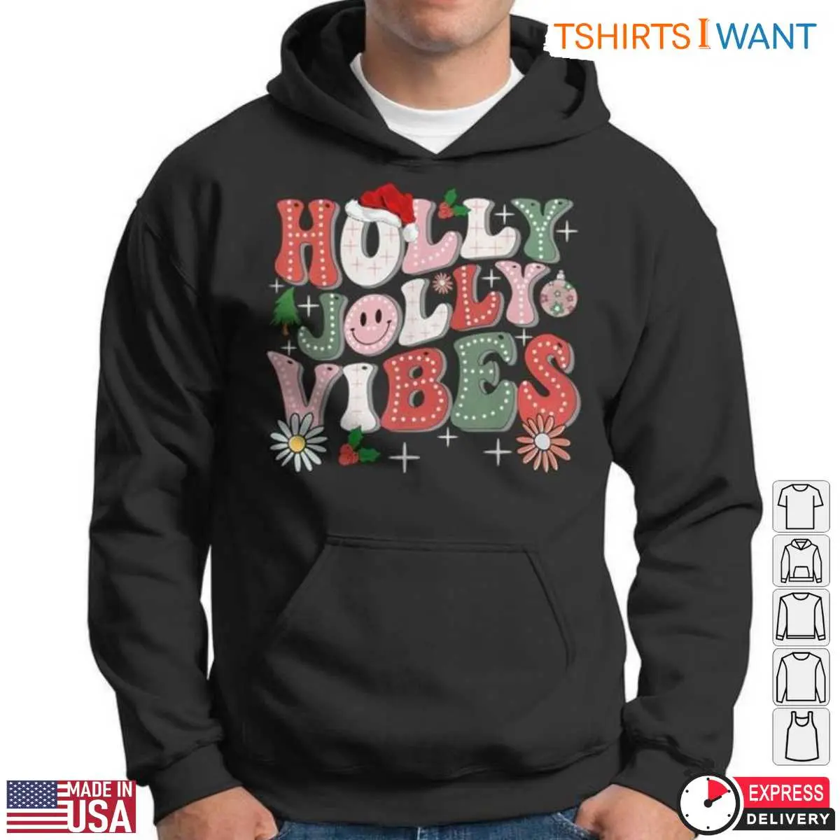 Holly Jolly Vibes Festive Season T Shirt 4 1.jpg
