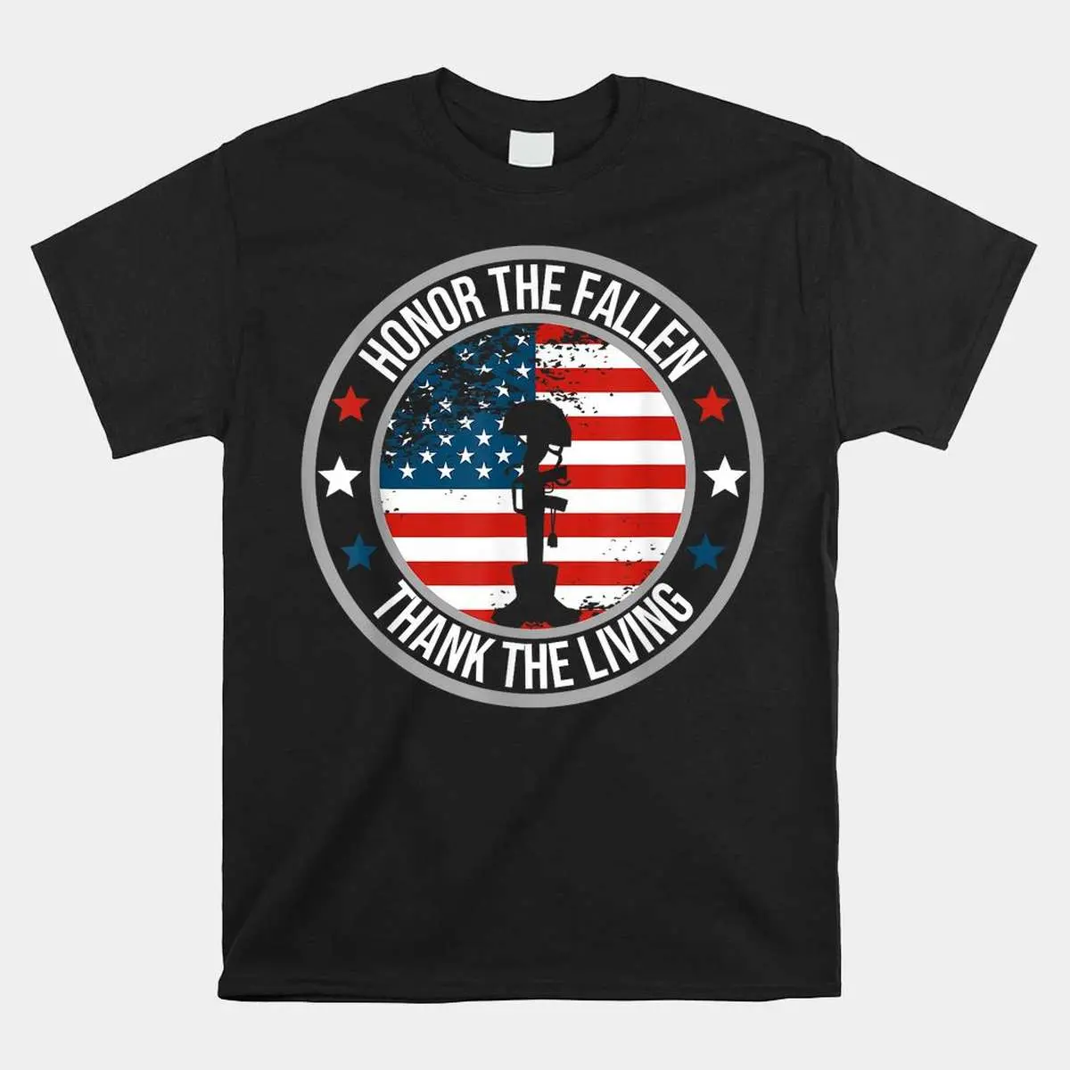 Honor Fallen Thank Living Veteran Flag T-Shirt 10 Honor Fallen Thank Living Veteran Flag T-Shirt