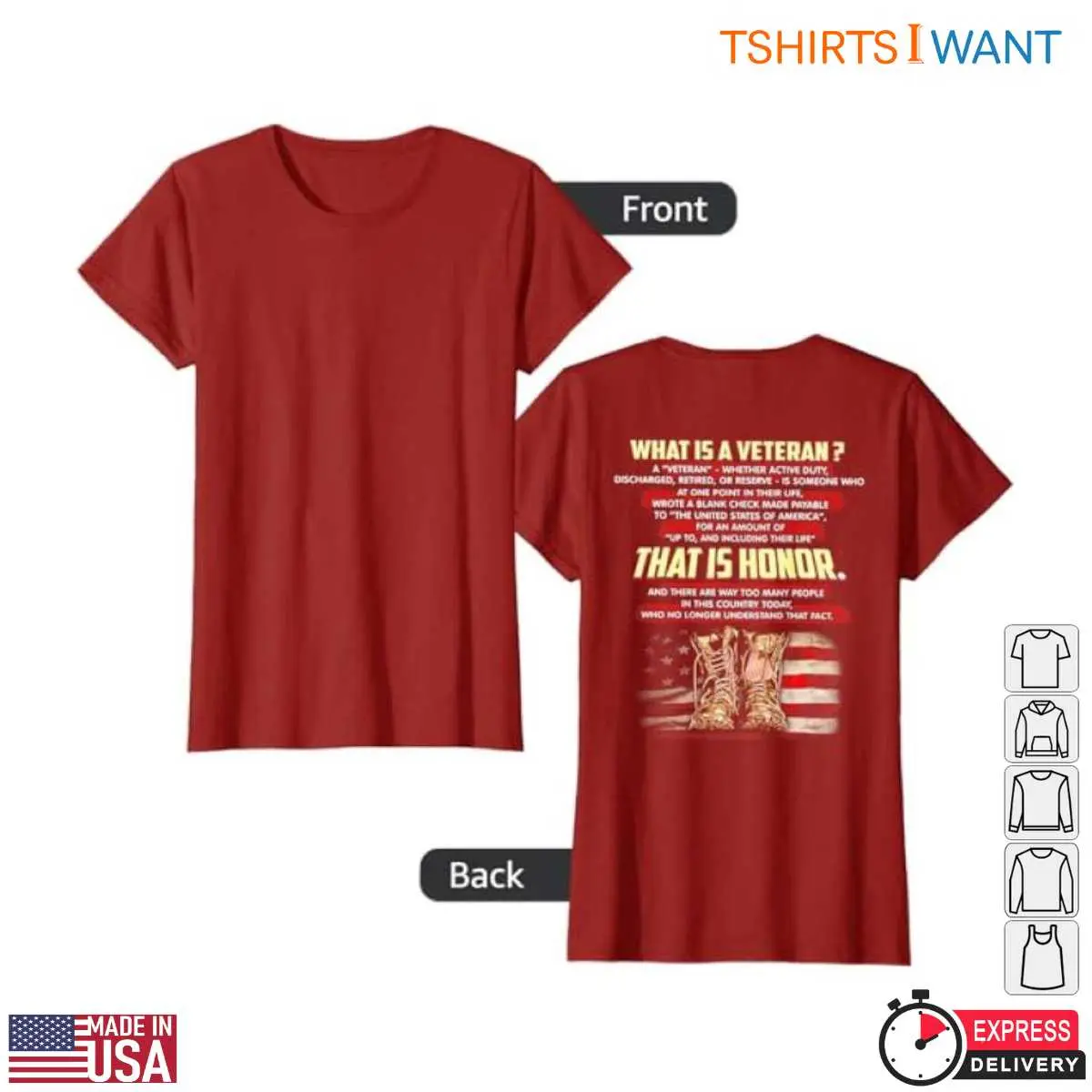 Honor Veterans T Shirt American Flag Military Tribute 2 1.jpg