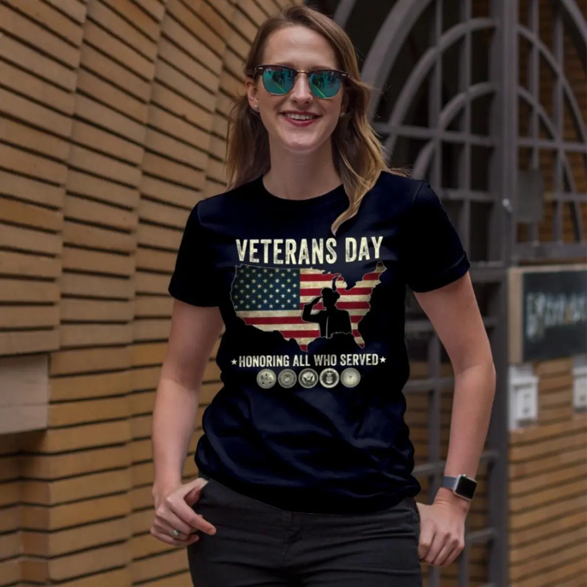Honoring All Who Served Veterans Day Shirt Perfect Gift for a Veteran on Memorial Day 4