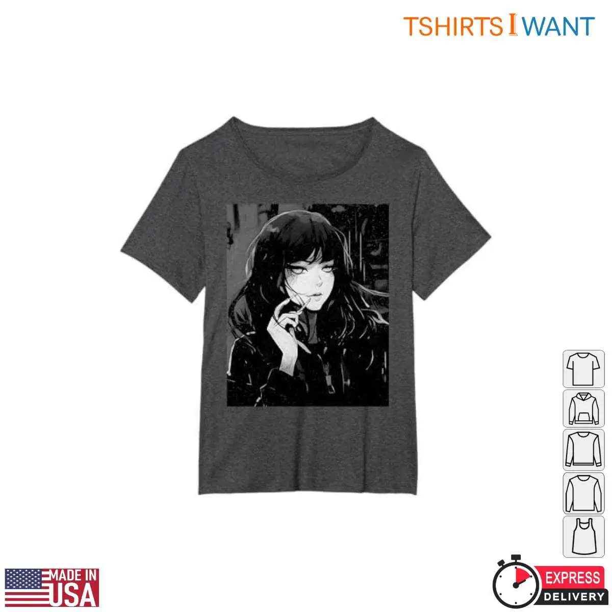 Horror Anime Aesthetic Dark Girl T Shirt 4 1.jpg