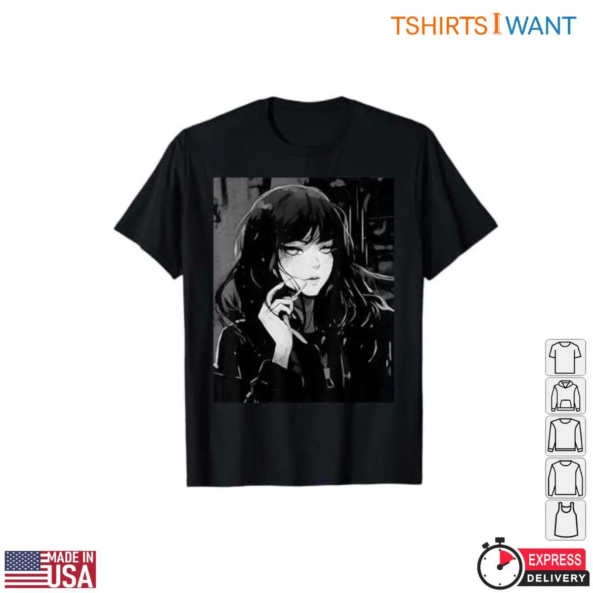 Horror Anime Aesthetic Dark Girl T Shirt 8 1.jpg