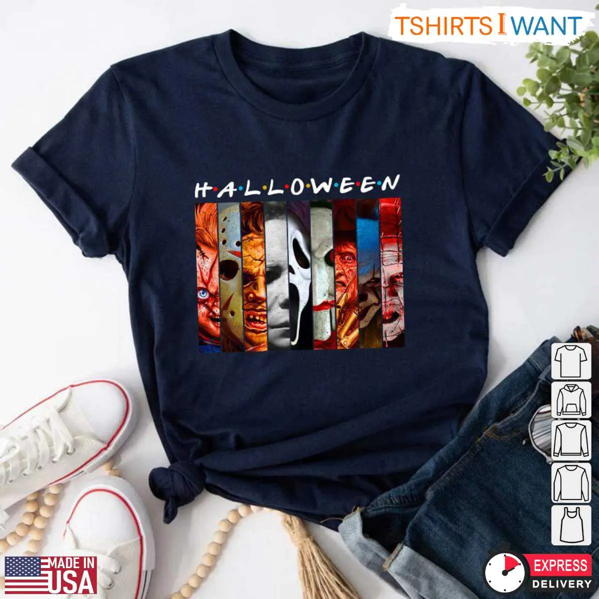 Horror Characters To Be For Halloween T Shirt 6 1.jpg