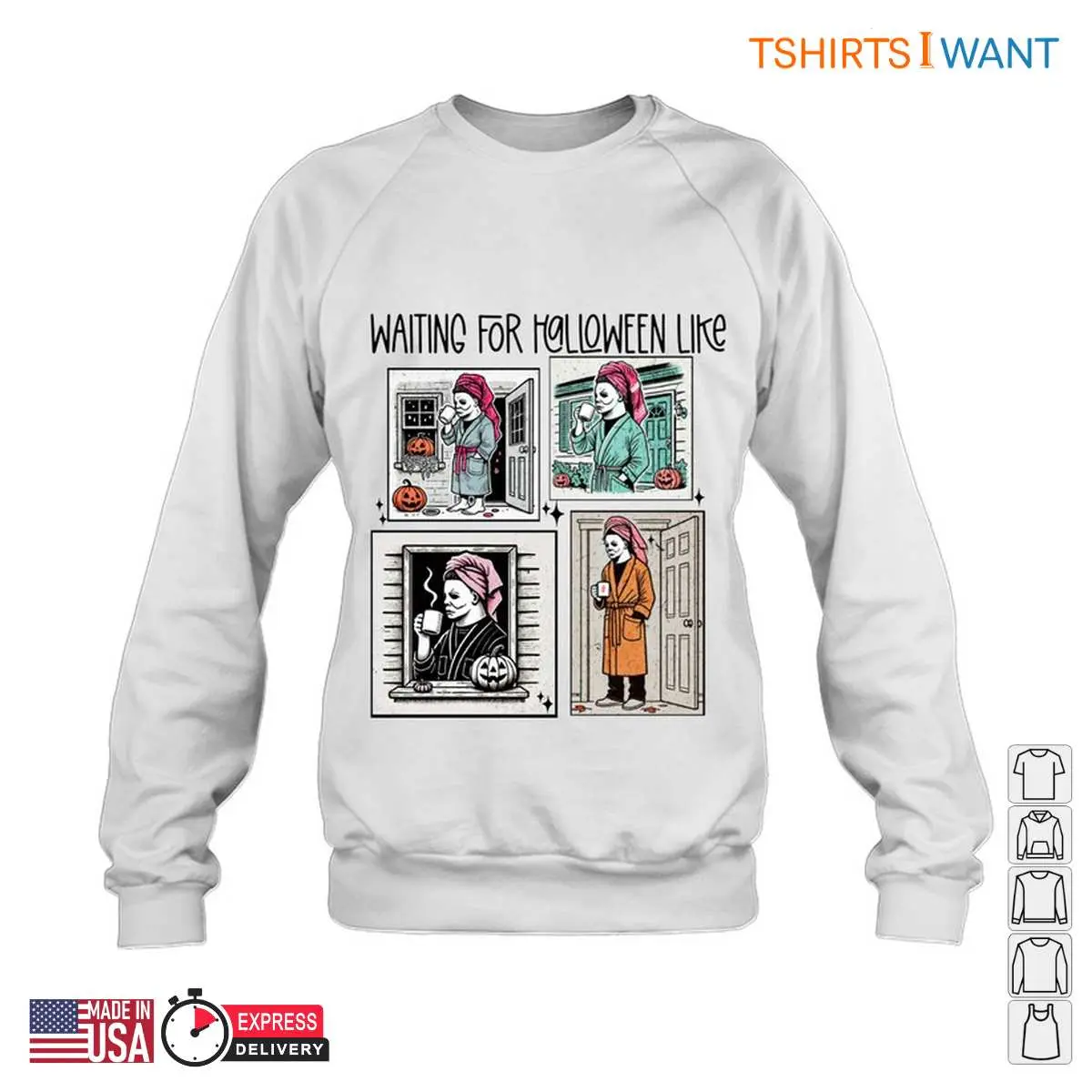 Horror Movie Character Sweatshirt 5