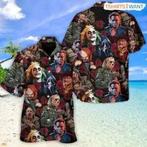 Horror Movie Hawaiian Shirt - Halloween Scary Tropical Style 3 Horror Movie Hawaiian Shirt Retro Tropical Style 2 1.jpg