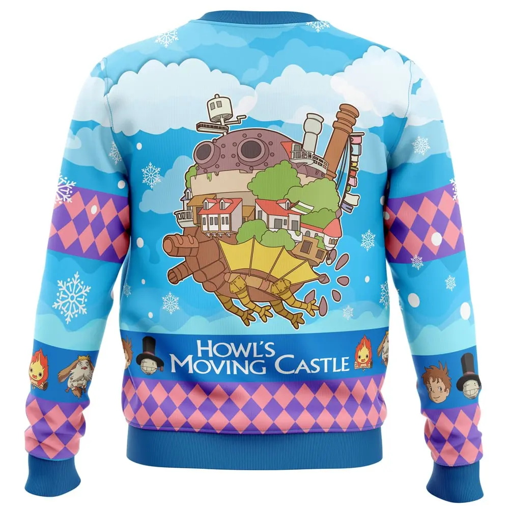 Howls Moving Castle Christmas Sweater Magical Holiday Castle 1 1.jpg