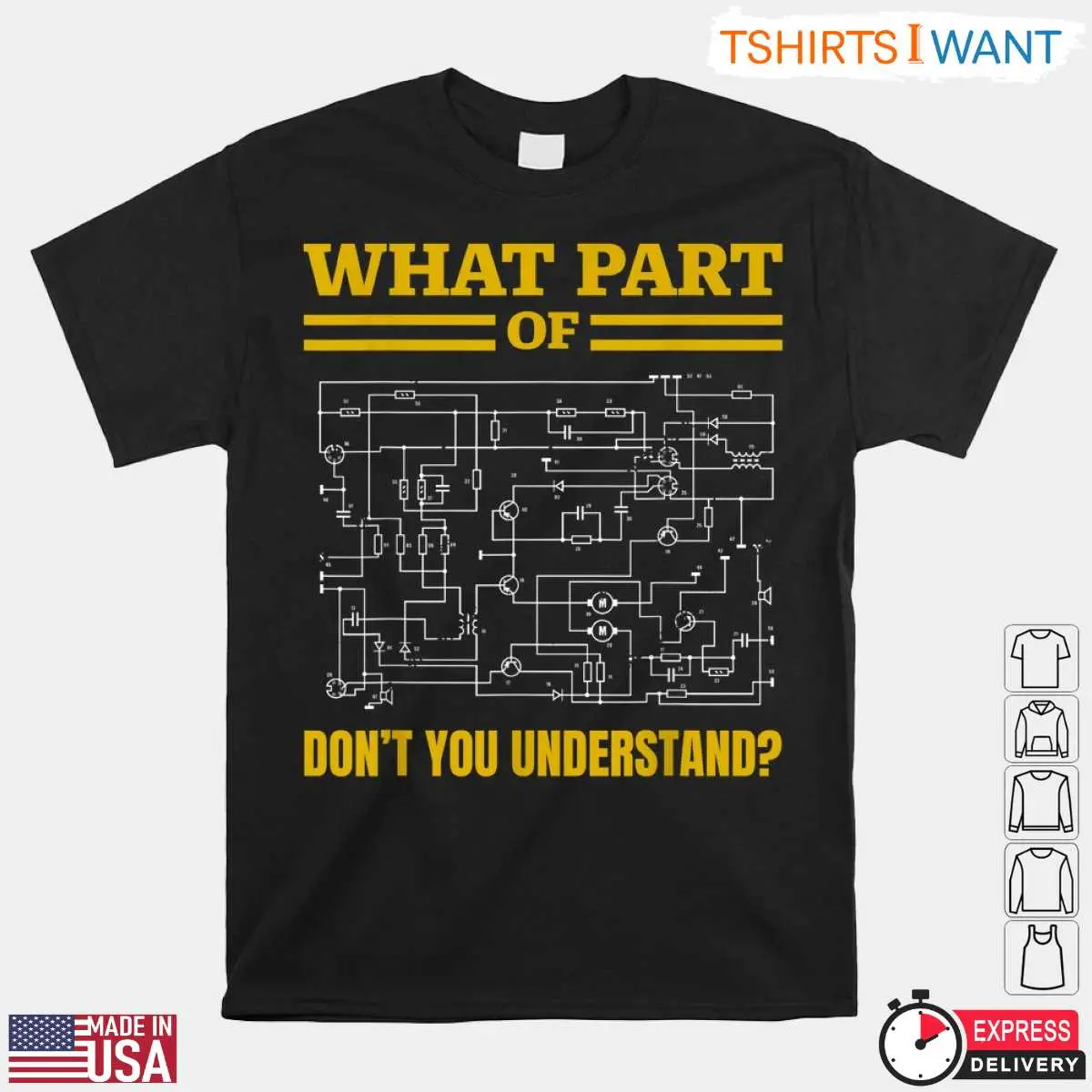 Humorous Electrical Circuit Diagram What Part Of Dont You Understand Tee 1 1.jpg