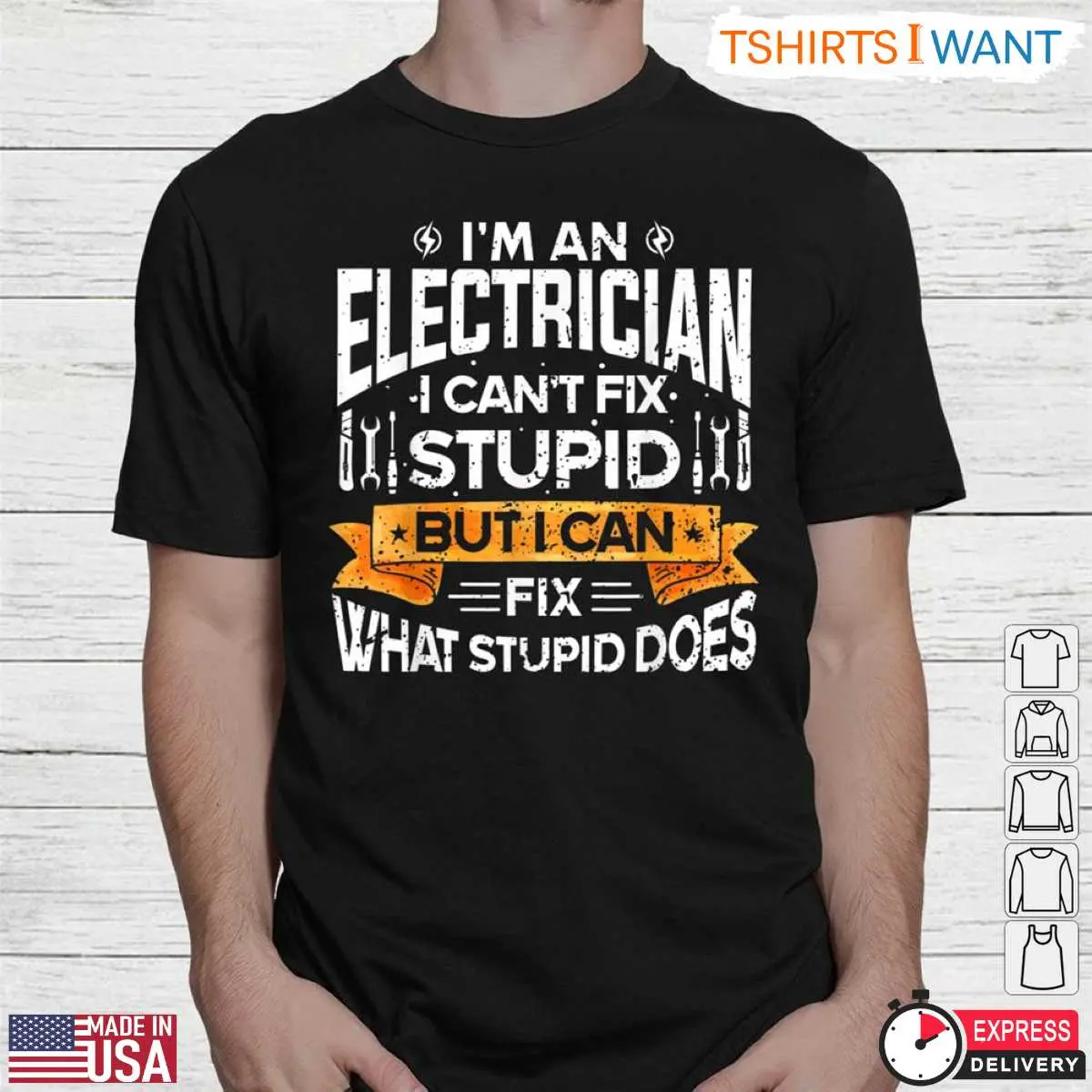 Humorous Electrician Fix Stupid What Stupid Does T Shirt 2 1.jpg
