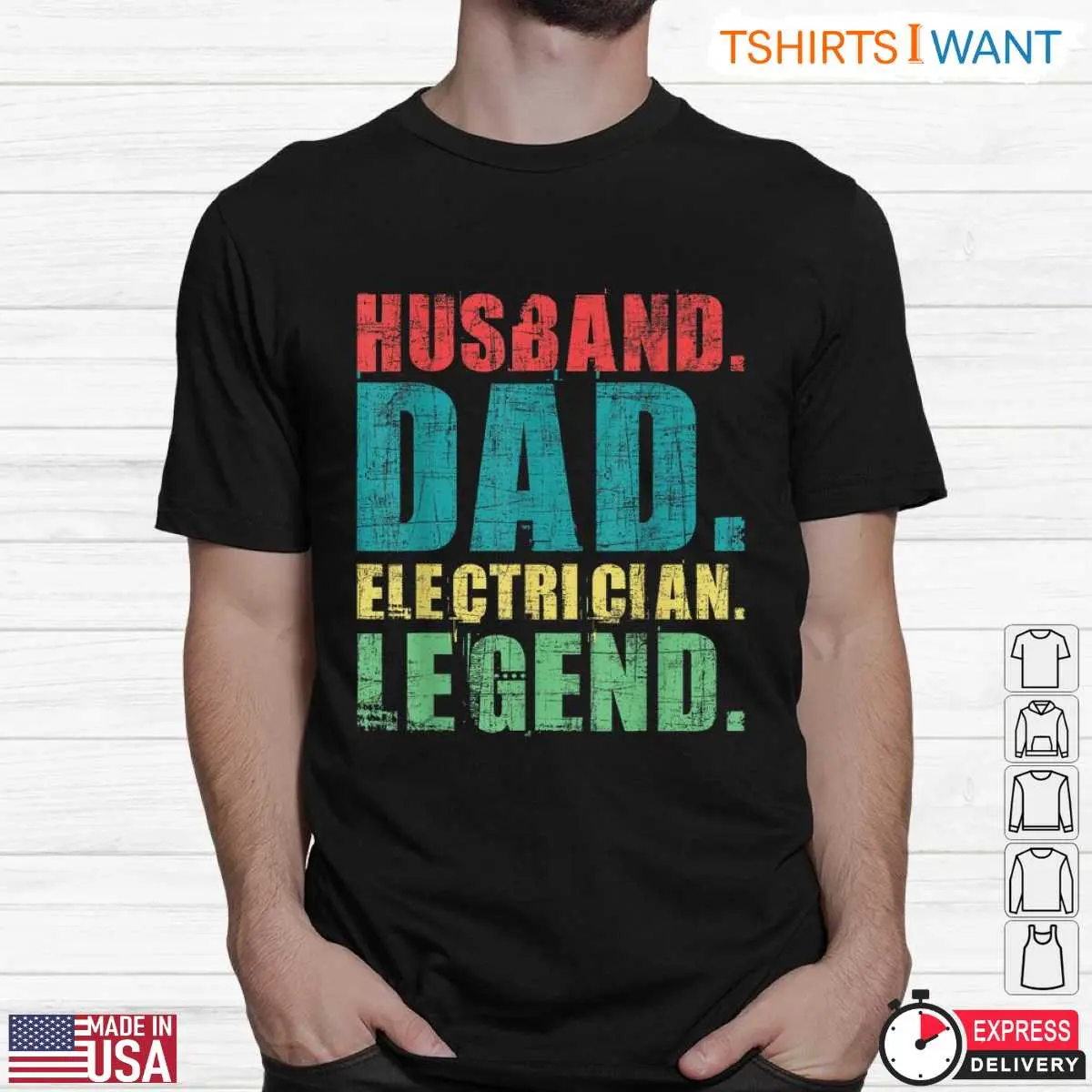 Husband Dad Electrician Legend Funny T Shirt 2 1.jpg