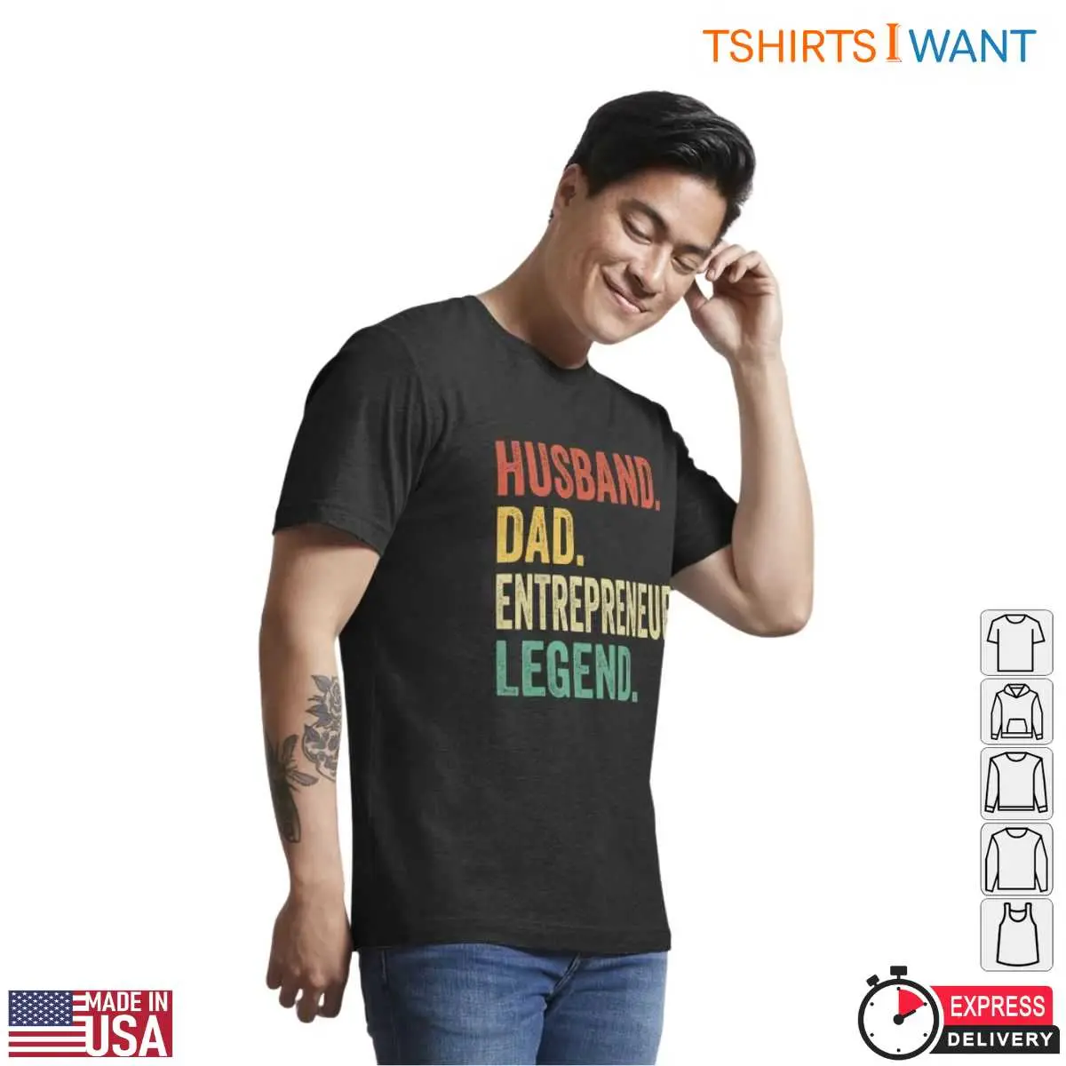 Husband Dad Entrepreneur Legend Graphic T Shirt 2 1.jpg