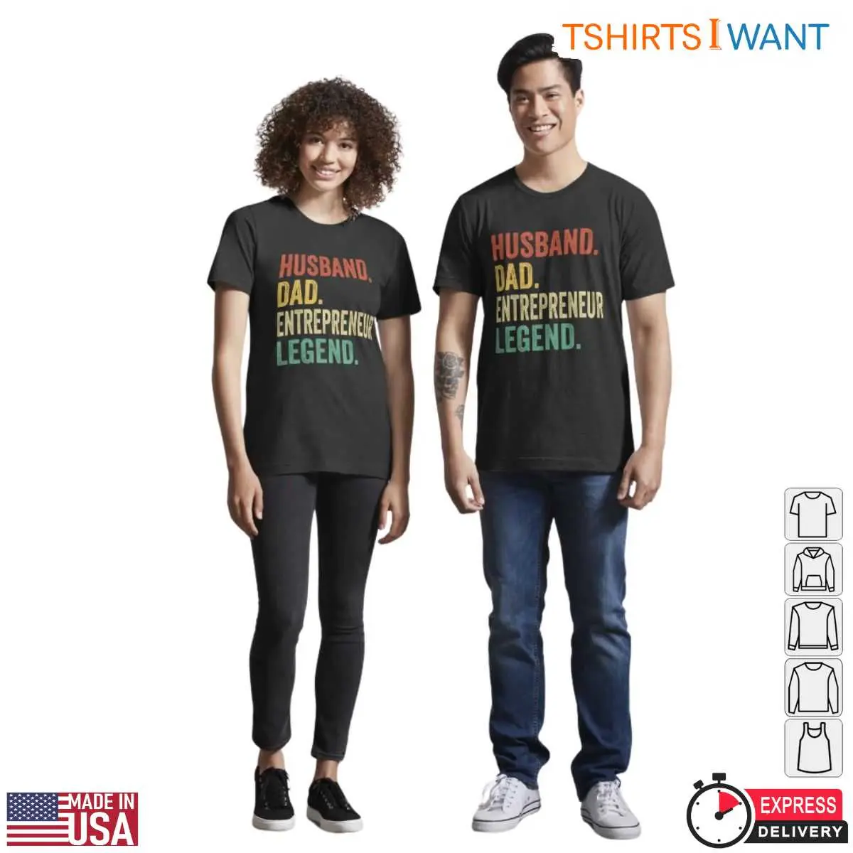 Husband Dad Entrepreneur Legend Graphic T Shirt 4 1.jpg