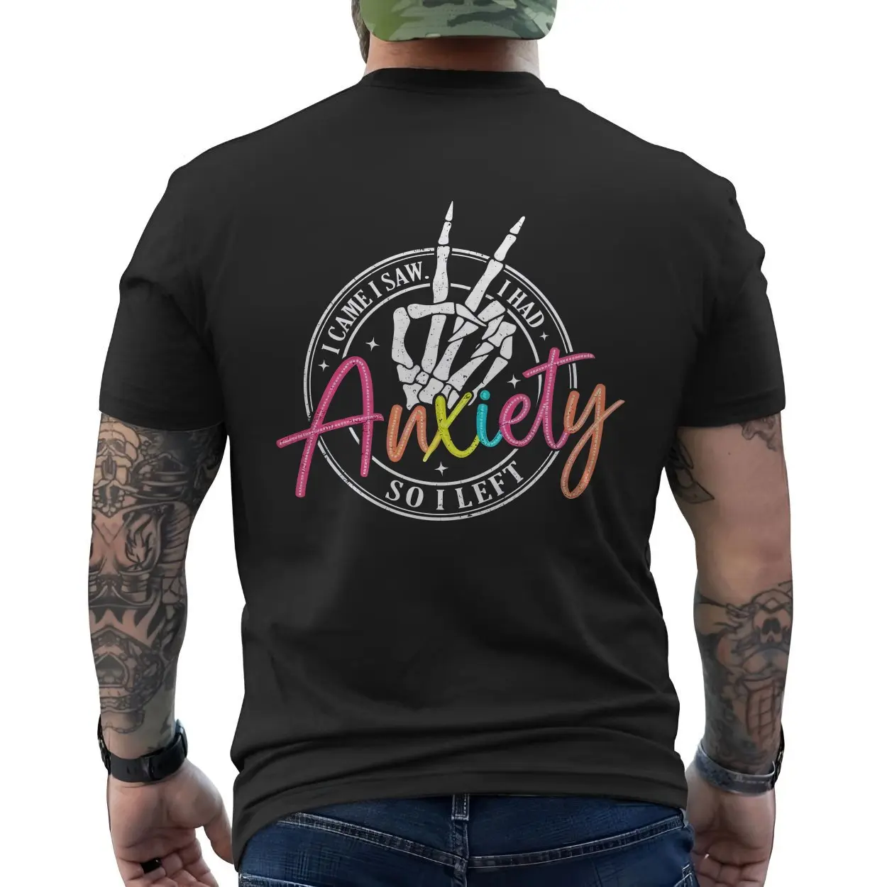 I Came I Saw I Had Anxiety So I Left Skeleton T Shirt 6 1.jpg