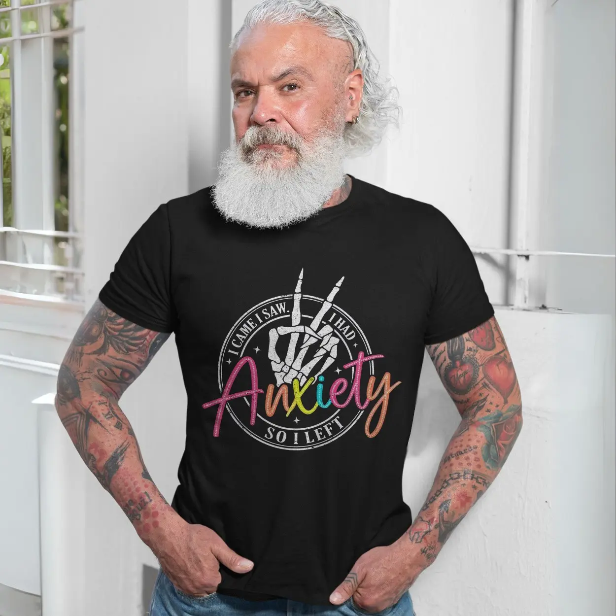 I Came I Saw I Had Anxiety So I Left Skeleton T Shirt 7 1.jpg