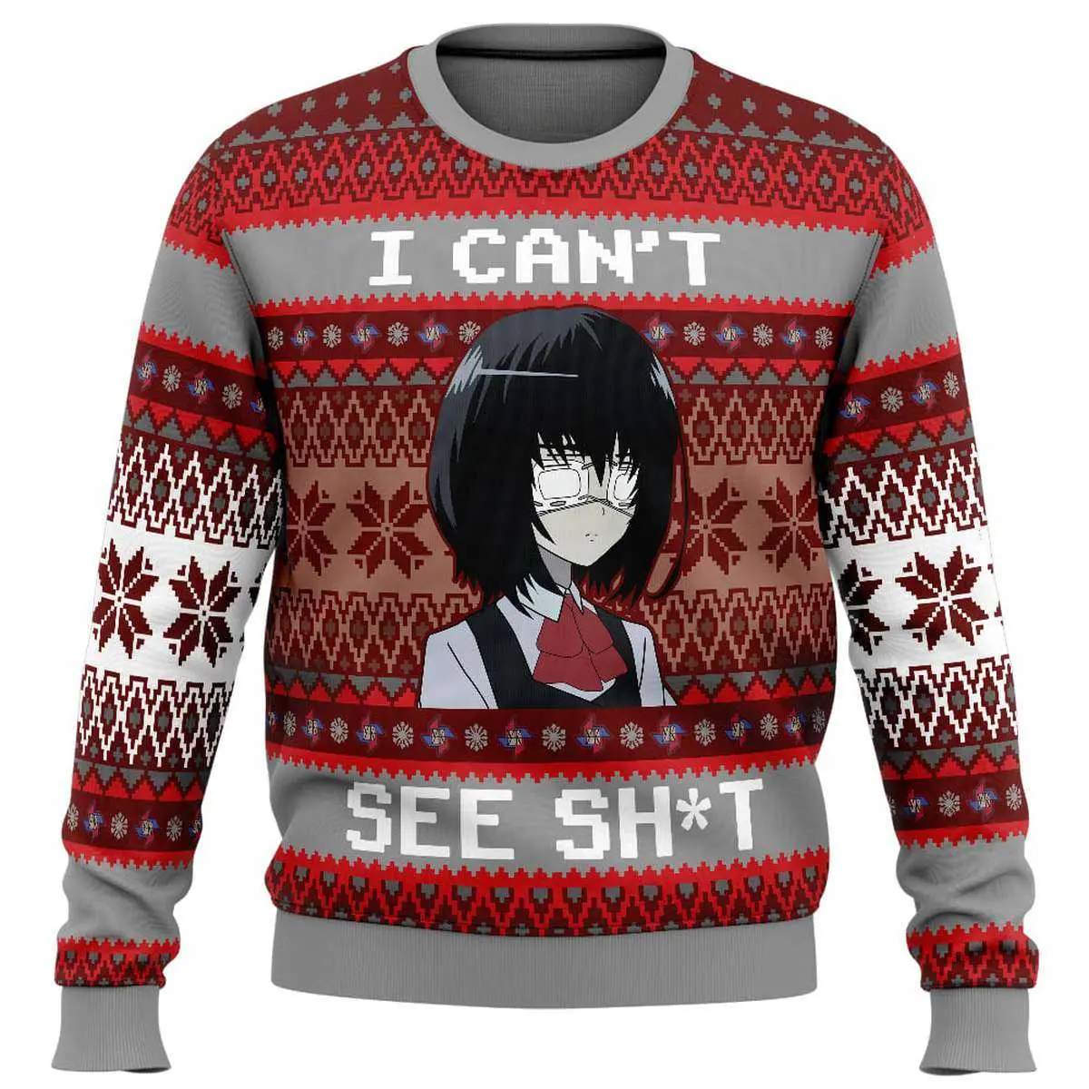 I Cant See Anime Inspired Ugly Christmas Sweater 2 1.jpg