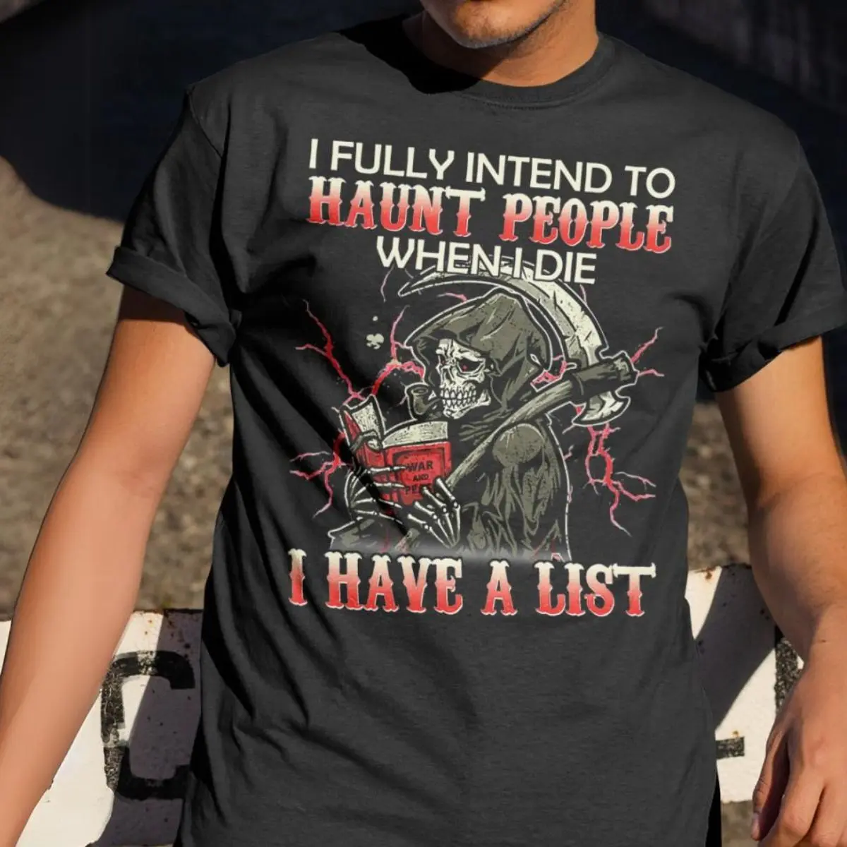 I Fully Intend To Haunt People When I Die Funny Ghost Haunting T Shirt 5