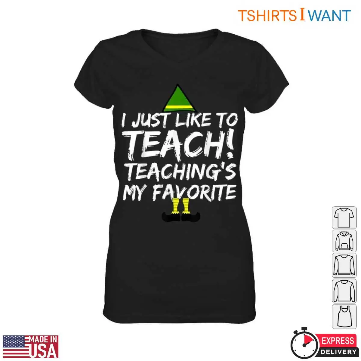 I Just Like to Teach Funny Teacher T-Shirt 13 I Just Like to Teach T-Shirt Detail