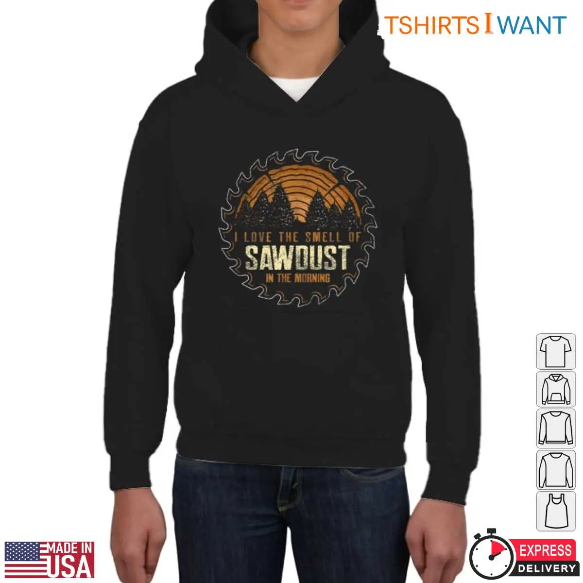 I Love the Smell of Sawdust in the Morning T Shirt Rustic Lumberjack Design 4 1 1.jpg