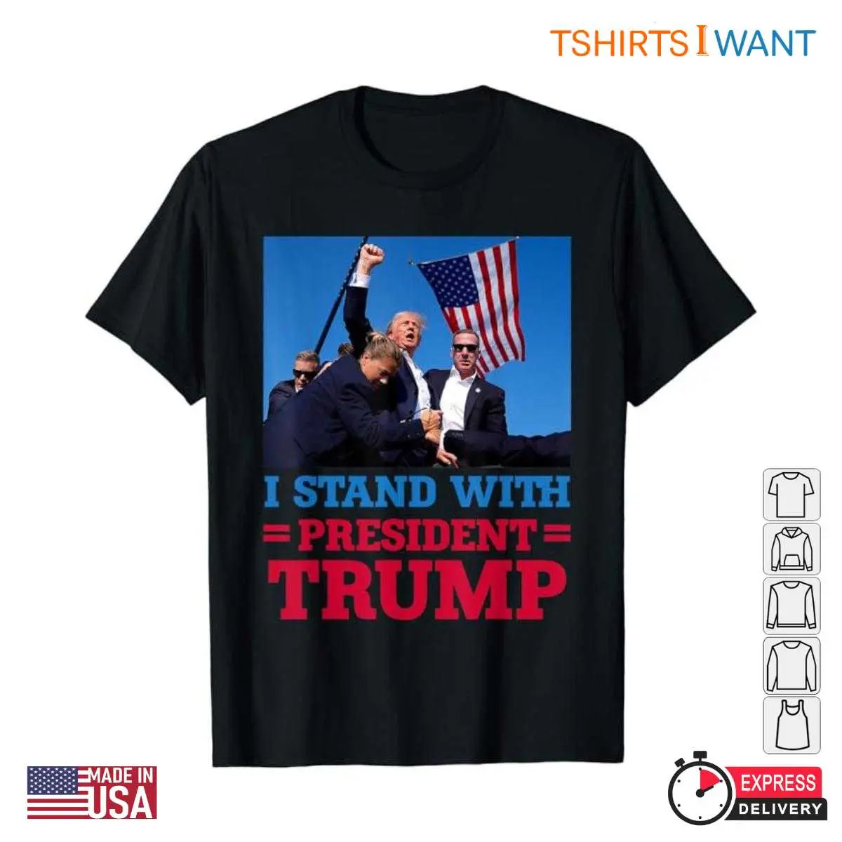I Stand with President Trump T Shirt Donald Trump Get Shot Tee 1 I Stand with President Trump T Shirt Donald Trump Get Shot Tee 1