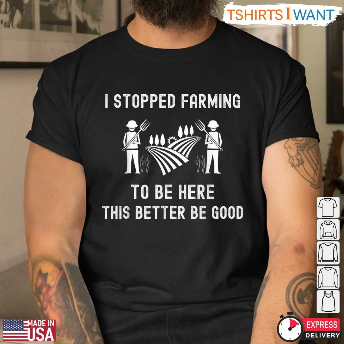 I Stopped Farming Funny Shirt Rustic Farmer Graphic Tee 4 1.jpg