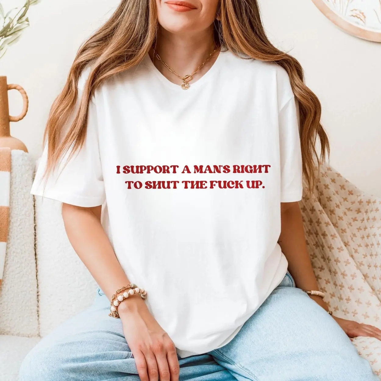 I Support A Mans Right To Shut The Fuck Up E28093 Funny Bold Statement Graphic T shirt 5.jpg