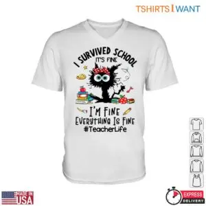 I Survived School T-Shirt - Funny Teacher Life Shirt with Cute Character 7 I Survived School T Shirt Funny Teacher Life Shirt with Cute Character 2 1.jpg