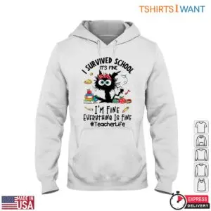 I Survived School T-Shirt - Funny Teacher Life Shirt with Cute Character 9 I Survived School T Shirt Funny Teacher Life Shirt with Cute Character 4 1.jpg