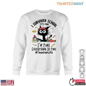 I Survived School T-Shirt - Funny Teacher Life Shirt with Cute Character 10 I Survived School T Shirt Funny Teacher Life Shirt with Cute Character 5 1.jpg