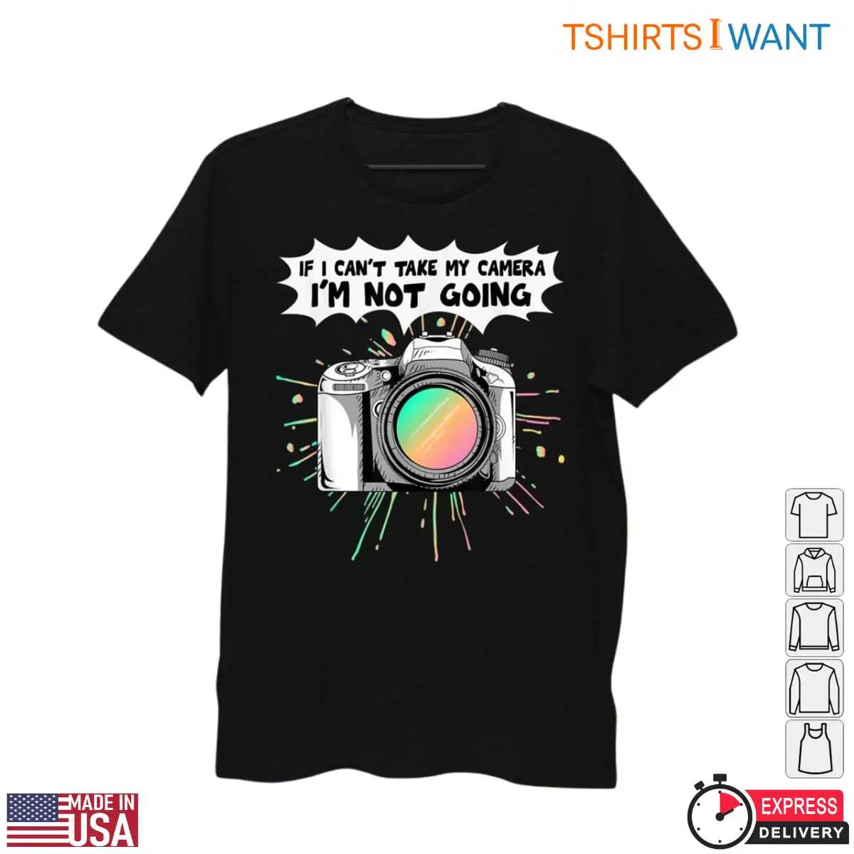 I'll Be In My Office Photography Shirt - Funny Camera Lover Design 3 Detail view of Photography Shirt