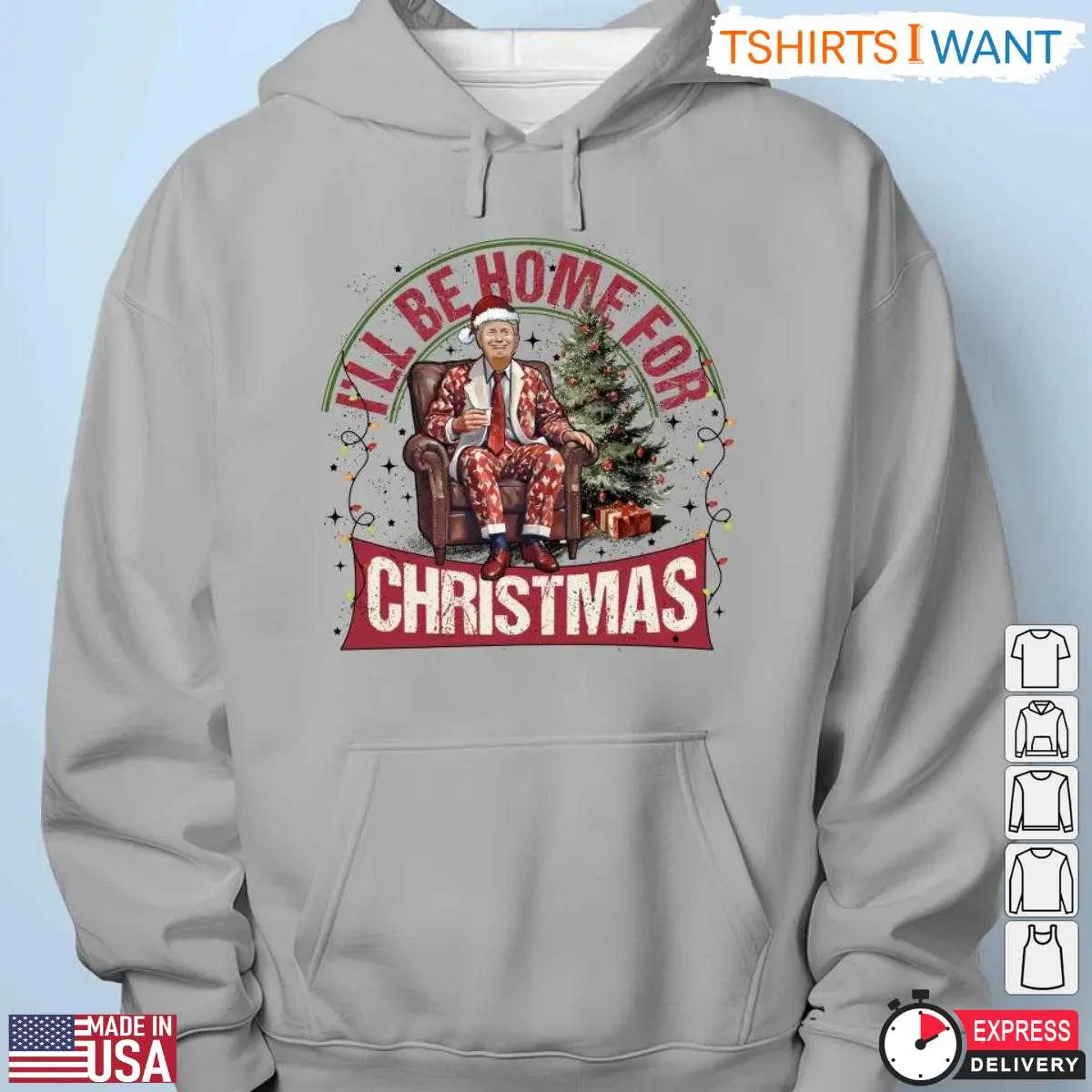 Ill Be Home for Christmas Trump T Shirt Funny Parody 4 1.jpg