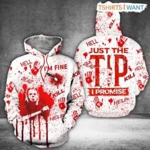 I'm Fine Hoodie - Spirit Halloween Michael Myers, Spooky Season Halloween 3D Printed Apparel 5 Im Fine Hoodie Spirit Halloween Michael Myers 3D 2 1.jpg