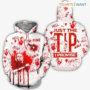 I'm Fine Hoodie - Spirit Halloween Michael Myers, Spooky Season Halloween 3D Printed Apparel 6 Im Fine Hoodie Spirit Halloween Michael Myers 3D 3 1.jpg